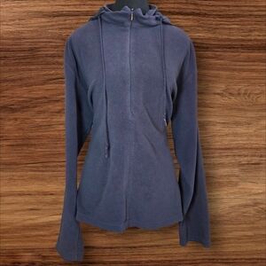 Adidas Men's Blue Full Zip Jacket With Hood Size XL